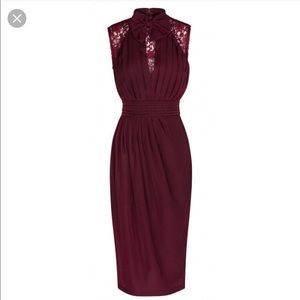 Burgundy 50's style Lindy Bop "Veronica" dress